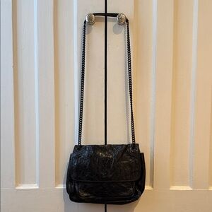 Saint Laurent Quilted Black Leather Shoulder Bag